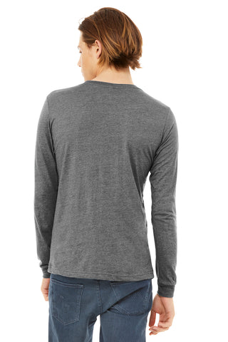 BELLA+CANVAS Unisex Triblend Long Sleeve Tee (Grey Triblend)