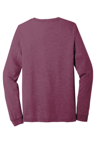 BELLA+CANVAS Unisex Triblend Long Sleeve Tee (Maroon Triblend)