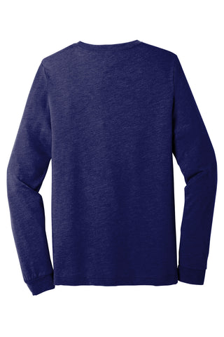 BELLA+CANVAS Unisex Triblend Long Sleeve Tee (Navy Triblend)