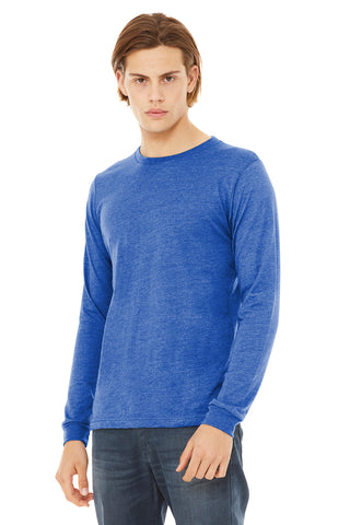 BELLA+CANVAS Unisex Triblend Long Sleeve Tee (True Royal Triblend)