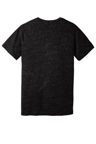 BELLA+CANVAS Unisex Textured Jersey V-Neck Tee (Black Marble)