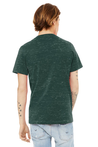 BELLA+CANVAS Unisex Textured Jersey V-Neck Tee (Forest Marble)