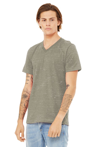 BELLA+CANVAS Unisex Textured Jersey V-Neck Tee (Stone Marble)