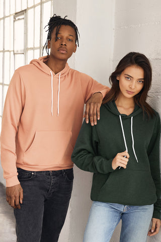 BELLA+CANVAS Unisex Sponge Fleece Pullover Hoodie (Peach)