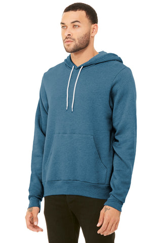 BELLA+CANVAS Unisex Sponge Fleece Pullover Hoodie (Heather Deep Teal)