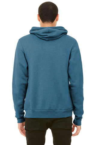 BELLA+CANVAS Unisex Sponge Fleece Pullover Hoodie (Heather Deep Teal)