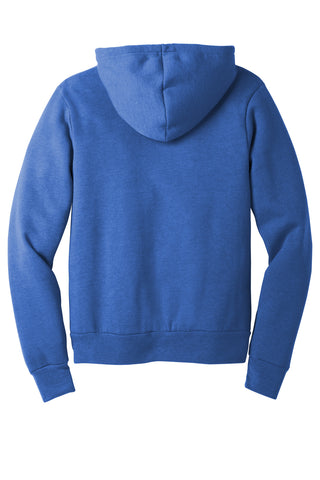 BELLA+CANVAS Unisex Sponge Fleece Pullover Hoodie (Heather True Royal)