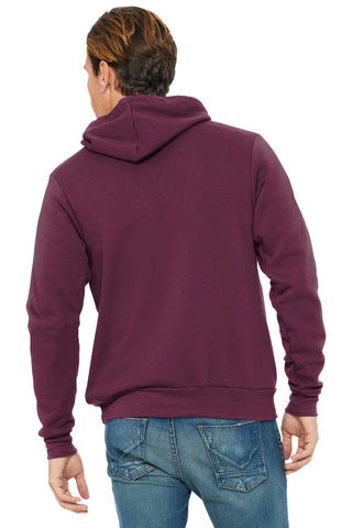 BELLA+CANVAS Unisex Sponge Fleece Pullover Hoodie (Maroon)