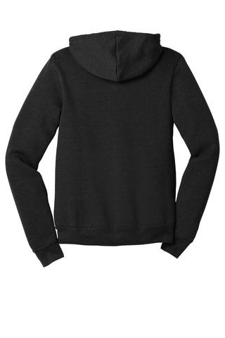 BELLA+CANVAS Unisex Sponge Fleece Full-Zip Hoodie (Black Heather)