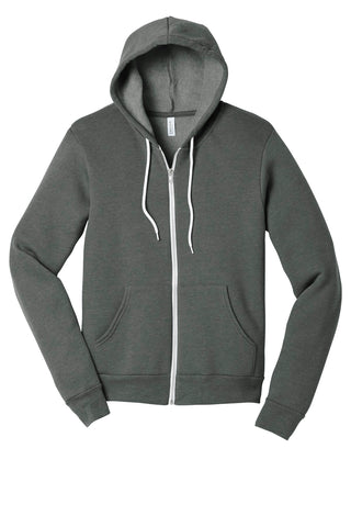 BELLA+CANVAS Unisex Sponge Fleece Full-Zip Hoodie (Deep Heather)