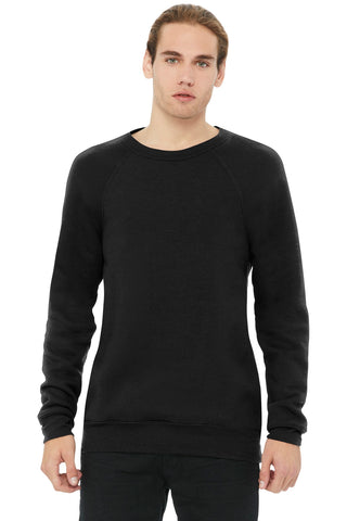 BELLA+CANVAS Unisex Sponge Fleece Raglan Sweatshirt (Black)