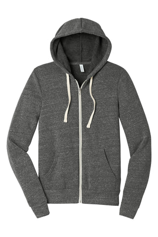 BELLA+CANVAS Unisex Triblend Sponge Fleece Full-Zip Hoodie (Grey Triblend)