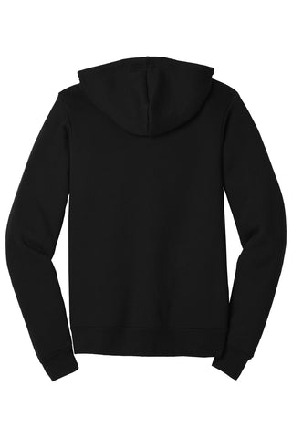 BELLA+CANVAS Unisex Triblend Sponge Fleece Full-Zip Hoodie (Solid Black Triblend)