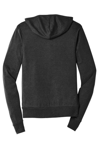 BELLA+CANVAS Unisex Triblend Full-Zip Lightweight Hoodie (Charcoal-Black Triblend)