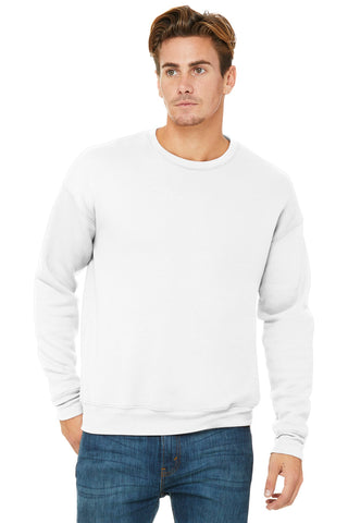BELLA+CANVAS Unisex Sponge Fleece Drop Shoulder Sweatshirt (White)