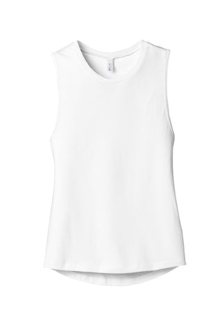 BELLA+CANVAS Women's Jersey Muscle Tank (White)