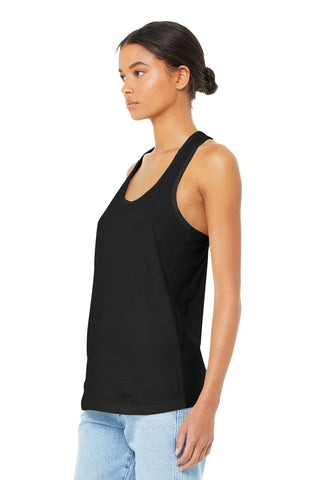 BELLA+CANVAS Women's Jersey Racerback Tank (Black)