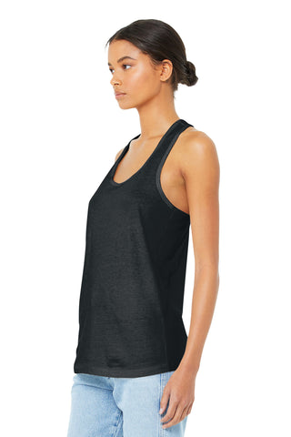 BELLA+CANVAS Women's Jersey Racerback Tank (Dark Grey Heather)