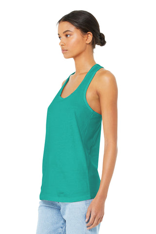 BELLA+CANVAS Women's Jersey Racerback Tank (Teal)