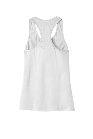 BELLA+CANVAS Women's Jersey Racerback Tank (White)