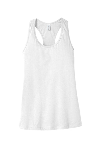 BELLA+CANVAS Women's Jersey Racerback Tank (White)