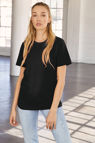 BELLA+CANVAS Women's Relaxed Jersey Short Sleeve Tee (Black)