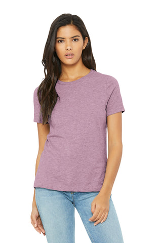 BELLA+CANVAS Women's Relaxed CVC Tee (Heather Prism Lilac)