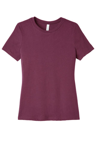 BELLA+CANVAS Women's Relaxed Jersey Short Sleeve Tee (Maroon)