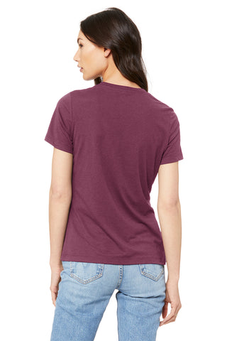 BELLA+CANVAS Women's Relaxed Jersey Short Sleeve Tee (Maroon)