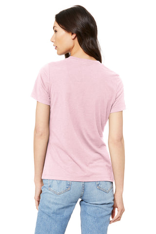 BELLA+CANVAS Women's Relaxed Jersey Short Sleeve Tee (Pink)