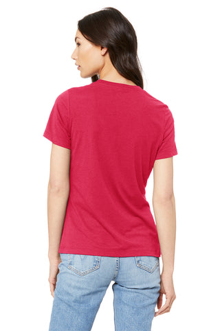 BELLA+CANVAS Women's Relaxed Jersey Short Sleeve Tee (Red)