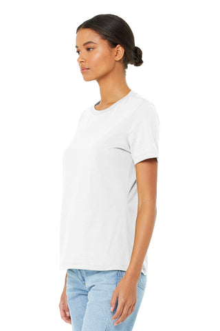 BELLA+CANVAS Women's Relaxed Jersey Short Sleeve Tee (White)