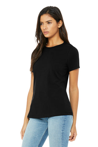 BELLA+CANVAS Women's Relaxed Triblend Tee (Solid Black Triblend)