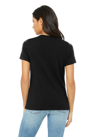 BELLA+CANVAS Women's Relaxed Triblend Tee (Solid Black Triblend)