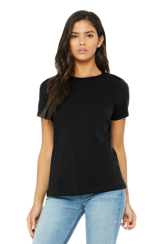 BELLA+CANVAS Women's Relaxed Triblend Tee (Solid Black Triblend)