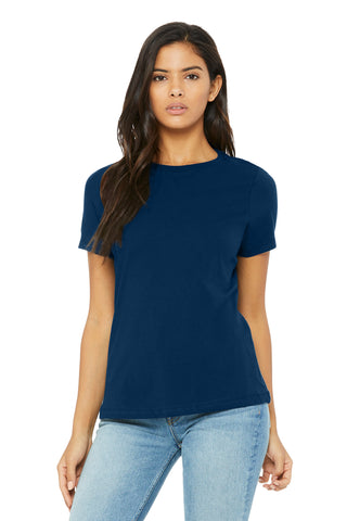 BELLA+CANVAS Women's Relaxed Triblend Tee (Solid Navy Triblend)