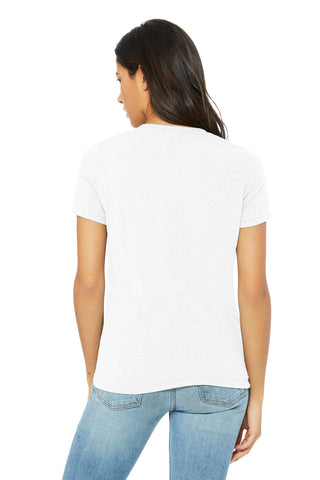 BELLA+CANVAS Women's Relaxed Triblend Tee (Solid White Triblend)