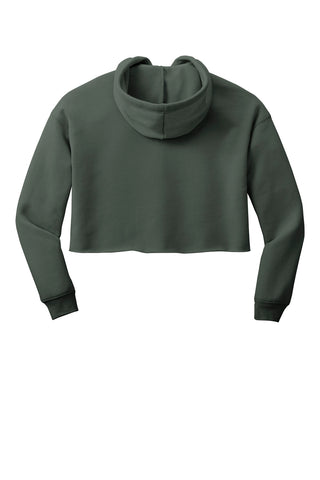 BELLA+CANVAS Women's Sponge Fleece Cropped Fleece Hoodie (Military Green)