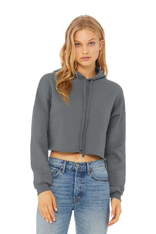 BELLA+CANVAS Women's Sponge Fleece Cropped Fleece Hoodie (Storm)