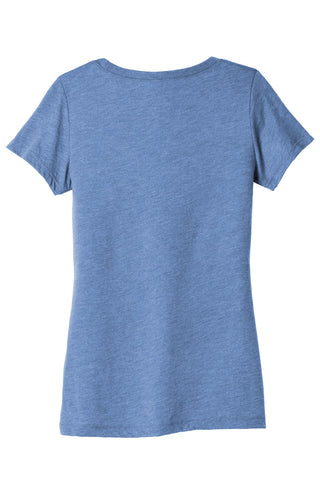 BELLA+CANVAS Women's Triblend Short Sleeve Tee (Blue Triblend)