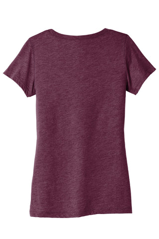 BELLA+CANVAS Women's Triblend Short Sleeve Tee (Maroon Triblend)