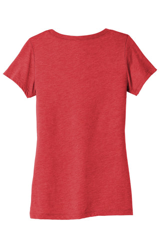 BELLA+CANVAS Women's Triblend Short Sleeve Tee (Red Triblend)