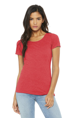 BELLA+CANVAS Women's Triblend Short Sleeve Tee (Red Triblend)