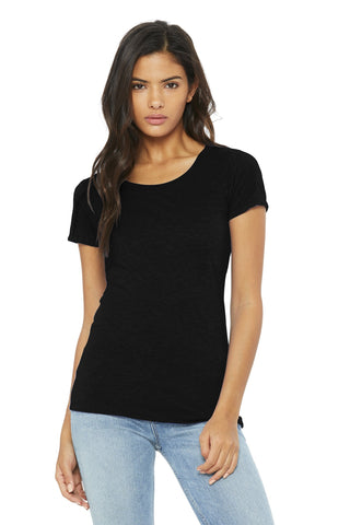 BELLA+CANVAS Women's Triblend Short Sleeve Tee (Solid Black Triblend)