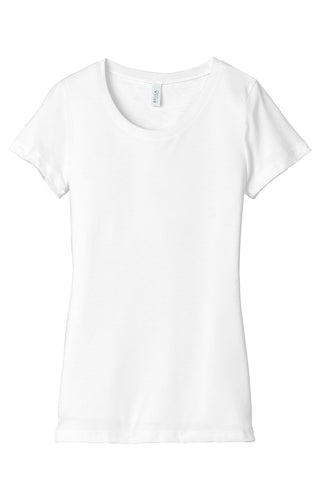 BELLA+CANVAS Women's Triblend Short Sleeve Tee (Solid White Triblend)