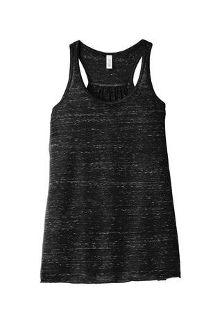 BELLA+CANVAS Women's Flowy Racerback Tank (Black Marble)