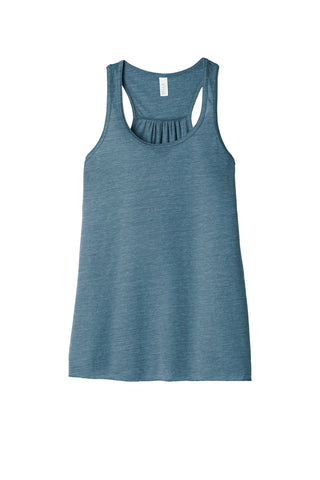 BELLA+CANVAS Women's Flowy Racerback Tank (Denim Slub)