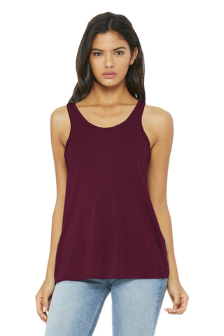 BELLA+CANVAS Women's Flowy Racerback Tank (Maroon)