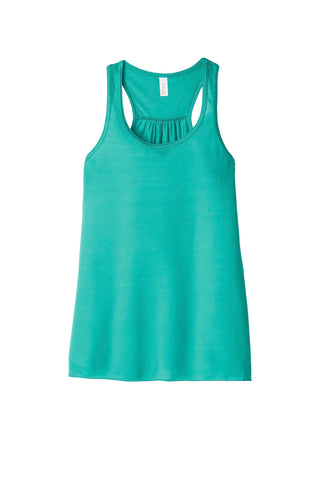 BELLA+CANVAS Women's Flowy Racerback Tank (Teal)