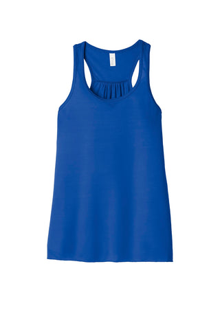 BELLA+CANVAS Women's Flowy Racerback Tank (True Royal)